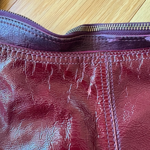 Vintage Coach Plum Bleecker Patent Leather Hobo Bag - Picture 6 of 10
